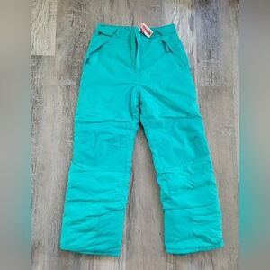 Kids Teal Snow Pants